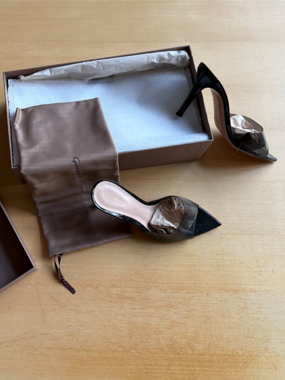 Gianvito Rossi Milano Shoes - ELLE 85 - Black - size 34